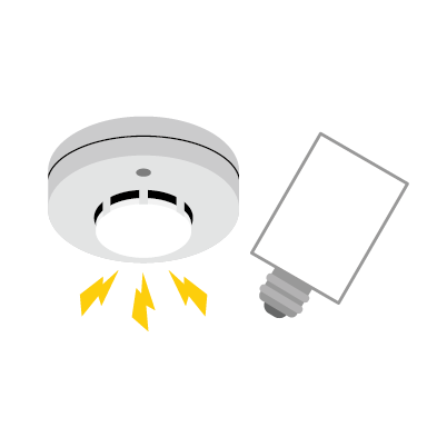 Smoke detectors and glow switch starters